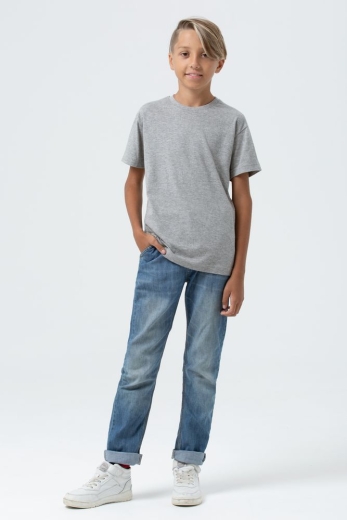 Изображение №6 | Футболка детская Regent Fit Kids, серый меланж, на рост 96-104 см (4 года)