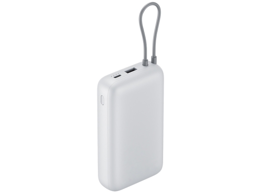 Изображение №2 | Внешний аккумулятор с встроенным кабелем Xiaomi Power Bank (Integrated Cable), 20000 мАч (светло-серый)