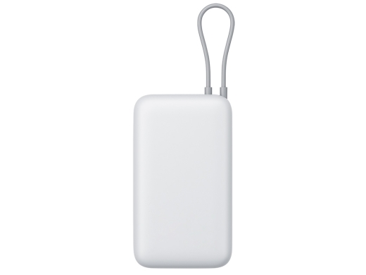 Изображение №4 | Внешний аккумулятор с встроенным кабелем Xiaomi Power Bank (Integrated Cable), 20000 мАч (светло-серый)