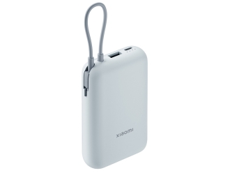 Изображение №2 | Внешний аккумулятор со встроенным кабелем Mi Power Bank (Integrated Cable), 10000 мАч (голубой лед)