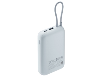 Изображение №5 | Внешний аккумулятор со встроенным кабелем Mi Power Bank (Integrated Cable), 10000 мАч (голубой лед)