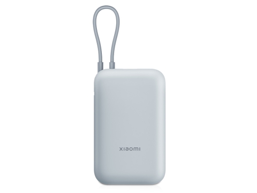 Изображение №1 | Внешний аккумулятор со встроенным кабелем Mi Power Bank (Integrated Cable), 10000 мАч (голубой лед)