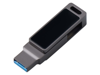 Изображение №4 | USB3.0/ Type-C флешка 2в1 на 64 ГБ «Спинлайт» с подсветкой (темно-серый)