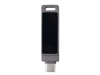 Изображение №6 | USB3.0/ Type-C флешка 2в1 на 64 ГБ «Спинлайт» с подсветкой (темно-серый)