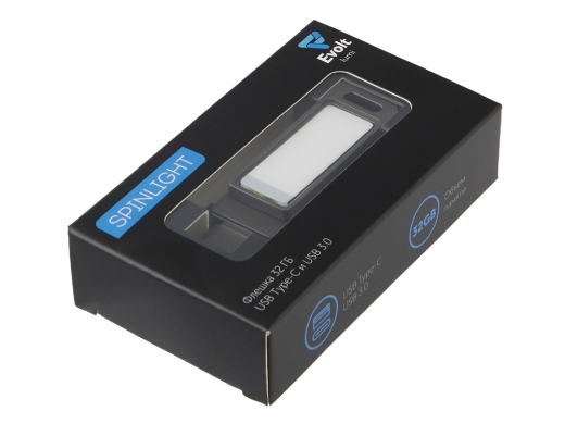 Изображение №10 | USB3.0/ Type-C флешка 2в1 на 64 ГБ «Спинлайт» с подсветкой (темно-серый)