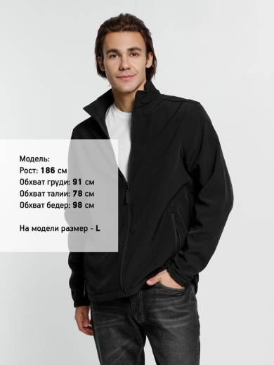 Изображение №4 | Куртка софтшелл мужская Race Men черная, размер S