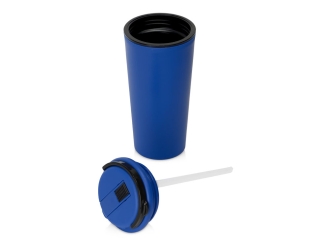 Изображение №2 | Термокружка со встроенной трубочкой «Parma», 350 мл (синий)