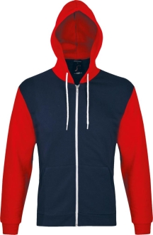 Изображение №1 | Толстовка на молнии Silver 280 темно-синяя с красным, размер XS