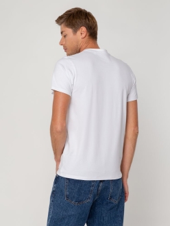 Изображение №6 | Футболка мужская T-bolka Stretch, белая, размер S