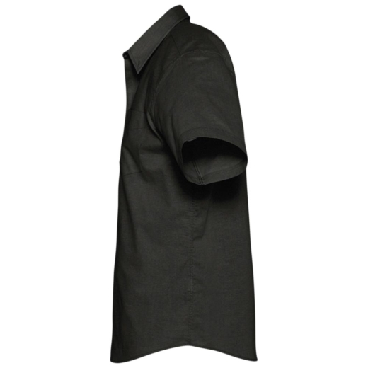 Изображение №3 | Рубашка мужская с коротким рукавом Brisbane черная, размер S