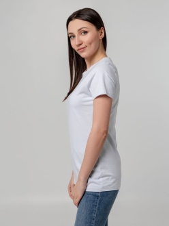 Изображение №7 | Футболка женская T-bolka Stretch Lady, белая, размер S
