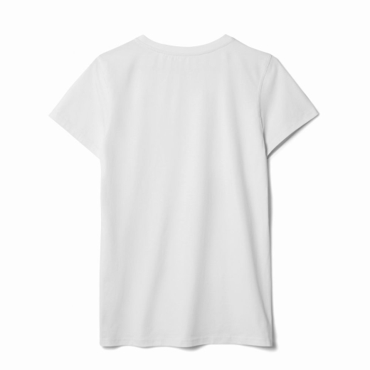 Изображение №2 | Футболка женская T-bolka Stretch Lady, белая, размер S