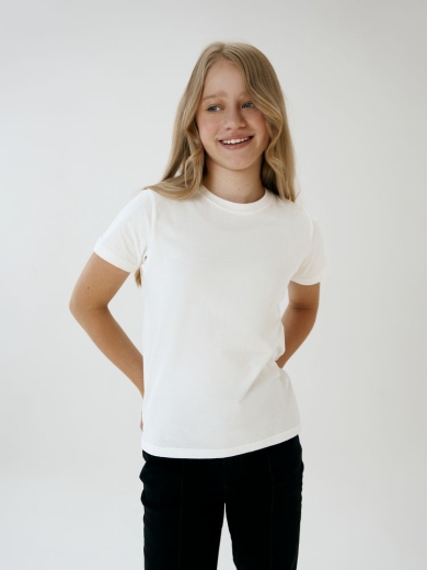 Изображение №4 | Футболка детская T-Bolka Kids, белая (теплый оттенок), 10 лет