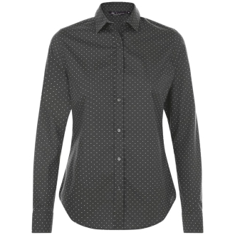 Изображение №1 | Рубашка женская Becker Women, темно-серая с белым, размер XS