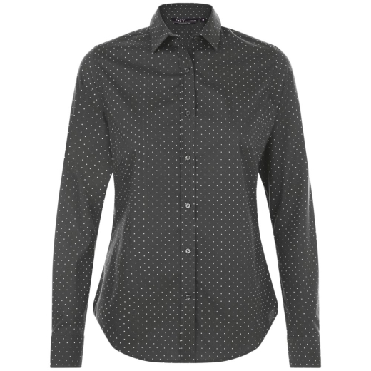 Изображение №1 | Рубашка женская Becker Women, темно-серая с белым, размер XS