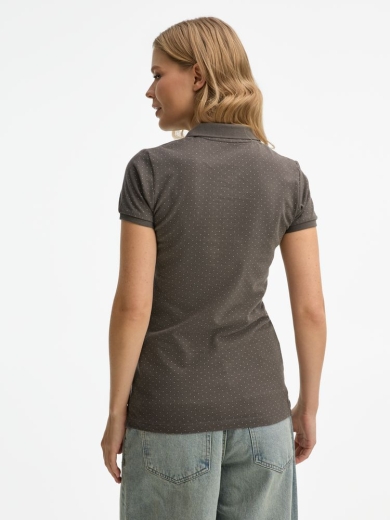 Изображение №6 | Рубашка поло женская Brandy Women темно-серый с белым, размер XS
