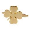 Изображение №1 | Шильдик «Счастливый клевер», золотистый