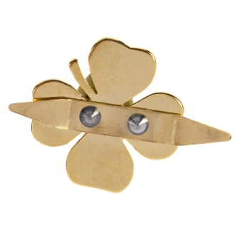 Изображение №2 | Шильдик «Счастливый клевер», золотистый