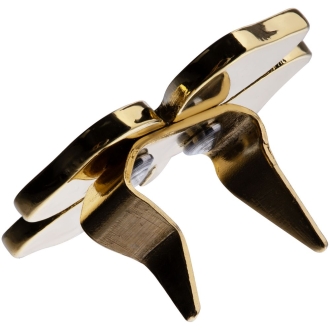 Изображение №4 | Шильдик «Счастливый клевер», золотистый