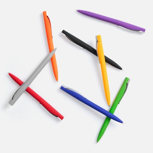 Изображение №4 | Ручка шариковая Pin Soft Touch, оранжевая