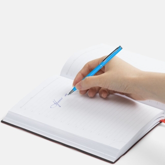 Изображение №4 | Ручка шариковая Hotel Chrome, ver.2, матовая голубая