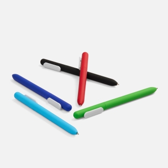 Изображение №5 | Ручка шариковая Swiper Soft Touch, голубая с белым