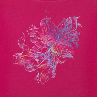 Изображение №2 | Футболка женская Vibrance, темно-розовая (фуксия), размер S