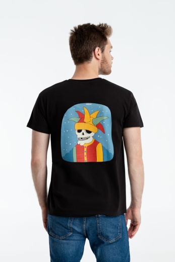 Изображение №2 | Футболка «Шут», черная, размер S