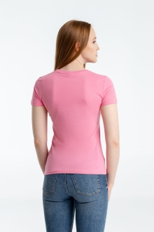 Изображение №6 | Футболка женская «Узор», розовая, размер S