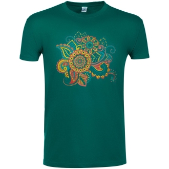 Изображение №2 | Футболка «Узор», зеленая, размер S