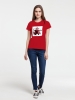 Изображение №3 | Футболка женская Carmen and Carwoman, красная, размер S