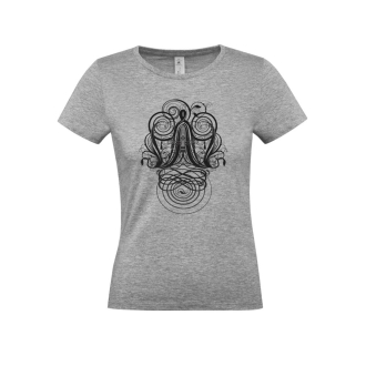 Изображение №1 | Футболка женская «Антиква А», серый меланж, размер S