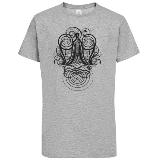 Изображение №2 | Футболка мужская «Антиква А», серый меланж, размер S