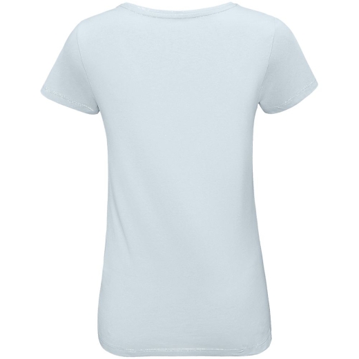 Изображение №2 | Футболка женская «Женщина хорошеет», голубая, размер S