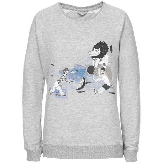 Изображение №2 | Свитшот женский «Не вы ли были у Невы», серый меланж, размер L