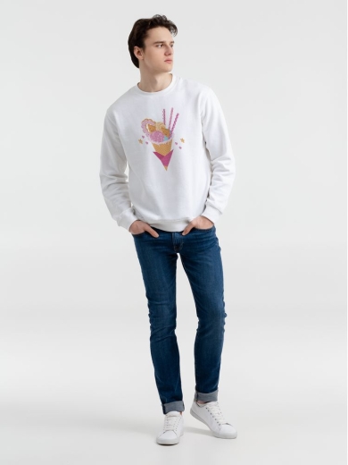 Изображение №3 | Толстовка «Осака. Каммихин», белая, размер M