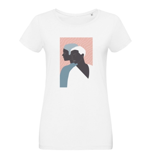 Изображение №1 | Футболка женская «Пара», белая, размер S