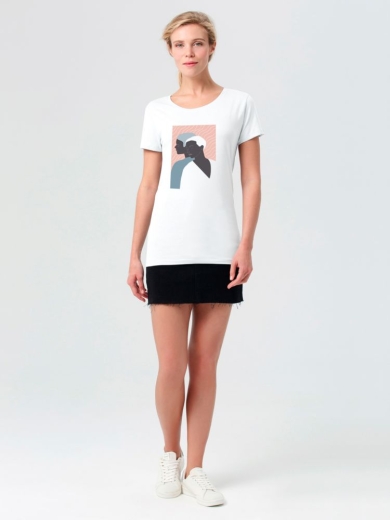 Изображение №3 | Футболка женская «Пара», белая, размер S