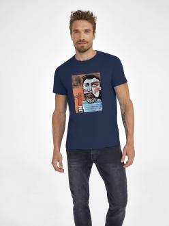 Изображение №1 | Футболка «У матросов нет вопросов», кобальт (темно-синяя), размер S