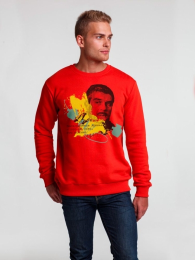 Изображение №1 | Толстовка «Цитаты. Довлатов. Вранье», красная, размер S