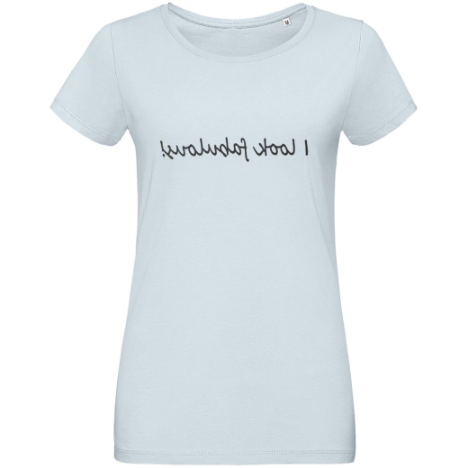 Изображение №1 | Футболка женская I Look Fabulous, голубая, размер S